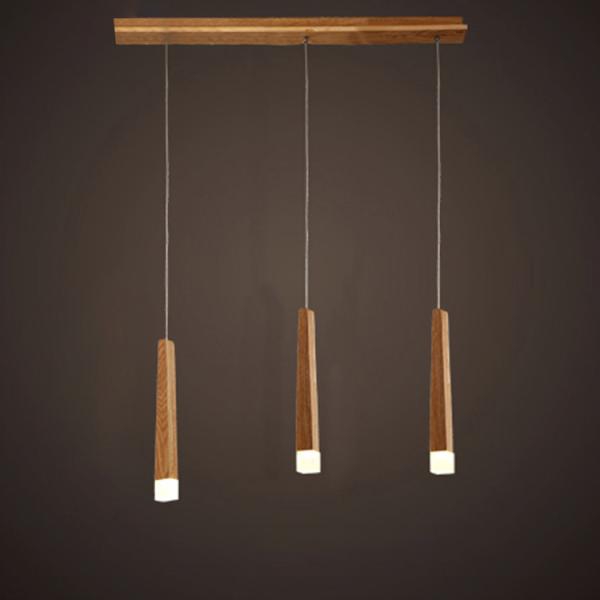 360Home Dezent minimalisierte LED-Pendelleuchte Holz design für das Esszimmer